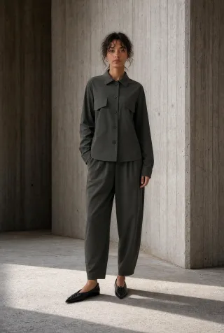 Jane Lushka - Ermanno jacket technical jersey army - Gr. - XL