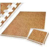 tectake Bodenschutzmatte Schutzmattenset, 12er Set mit 24 Randstücken, 12-teilig mit 24 Randstücken