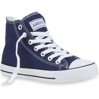 VAN HILL 94589 Sneaker Damen High Top Sneaker Sportschuhe Kult Schnürer Turnschuhe