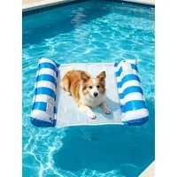 ibettertec Tierbett Aufblasbare Schwimminsel, Schlauchboot, Hundematte für Hunde & Katzen