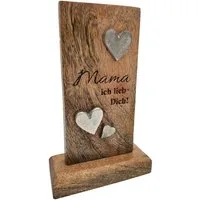 Meinposten Deko-Schriftzug Holzschild MAMA Holztafel Geschenk Mutter Höhe 20 cm (1 St)