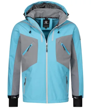 Rock Creek Softshelljacke Türkis