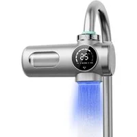 LIANNA Wasserhahn-Wasserfilter Wasserhahnfilter 12-lagig mit UV & Anzeige, Trinkwasserfilter Küche (Set, 1 St., 12-lagiger Filter, UV-Licht, Digitalanzeige, chlorreduziert), 12-lagiger Filter, UV-Licht, Digitalanzeige, reduziert Chlor im Wasser