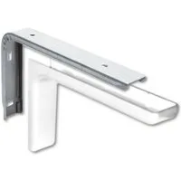 SO-TECH® Wandregalhalter Regalkonsole Regalbodenträger mit Abdeckung weiß, 1-tlg., mit Abdeckung weiß