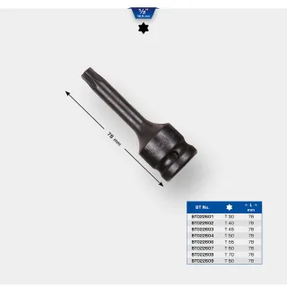 Brilliant Tools 1/2" Kraft Bit-Stecknuss Torx - BT022602