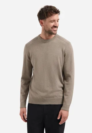 No Excess - Pullover Crewneck Melange Clay - Gr. - XXXL
