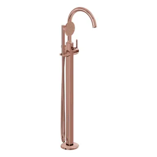 VitrA Origin Classic Einhebel-Wannenfüll- und Brausearmatur Bodenmontage Kupfer Soft,A4289829 A4289829