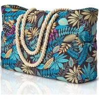 FELIXLEO Strandtasche "Strandtasche XXL Damen Faltbar mit Reißverschluss Tote Bag Einkauf (1-tlg)