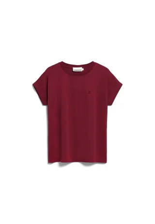 Armedangels - IDAARA T-SHIRT velvet red - Gr. - XS