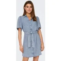 ONLY Jeanskleid ONLHELENA SS BELTED DNM DRESS QYT Viskose, regular fit
