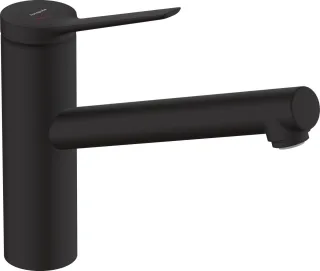 Hansgrohe Spültischmischer 150 Zesis M33 EcoSmart 1jet mattschwarz, 74813670 74813670