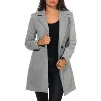 malito more than fashion Trenchcoat malito Damen Kurzmantel, edle Jacke mit Knöpfen, schicke Übergangjac Übergangsmantel mit Knopfverschluss