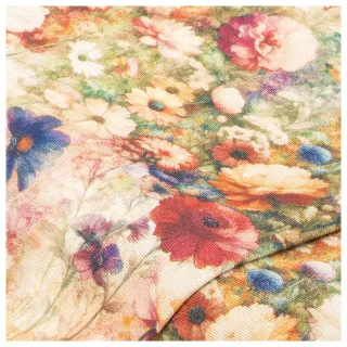 Dekostoff Blumen Flora "Lorena", bunt