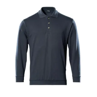 MASCOT Trinidad Polo-Sweatshirt CROSSOVER Schwarzblau L - 00785-280-010-L
