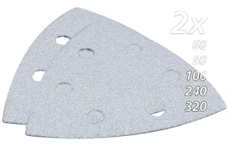 Makita Delta-Schleifpapier Set, 10 Stück - Ø 94 mm - Körnung 60-320 - B-21674