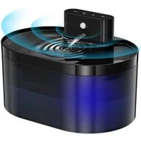 Kityhome Trinkautomat Trinkbrunnen 2LUltraleiser automatischer Wasserspender für Katze Hunde 2 l, bis zu 40 Tage Laufzeit,1,5 m Reichweite,4‑Schicht Filtration