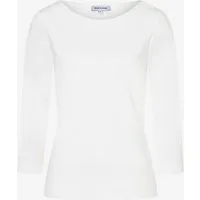 MORE&MORE Langarmshirt Basic Shirt with Sli