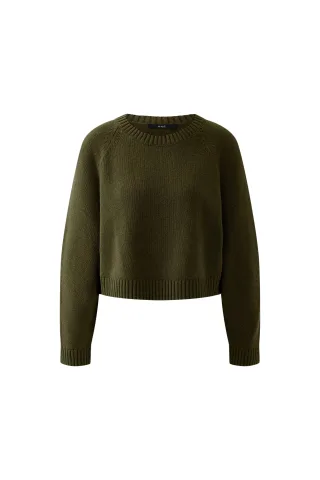 Oui - Pullover khaki - Gr. - 40