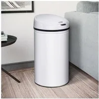 Ribelli Mülleimer Sensor Mülleimer 40L, weiß, Mülleimer Abfalleimer Küche Mülltrennsystem