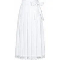 German Wear Dirndlschürze GW1600-3 weiß, Lange Dirndl Schürze Trachtenschürze Dirndel Weiß