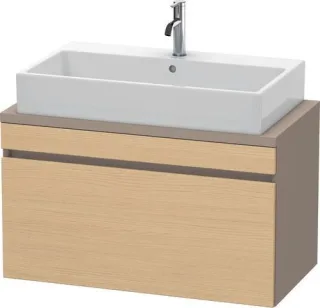 Duravit DuraStyle Konsolenwaschtischunterbau wandhängend Natur Eiche & Basalt Matt 900x478x512 mm -  DS530303043