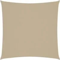 vidaXL Sonnensegel Sonnensegel Oxford-Gewebe Quadratisch 2x2 m Beige, (1-tlg)