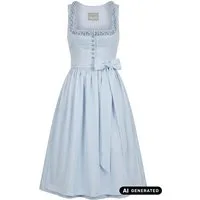 MarJo Dirndl Dirndl Blue Belle 70cm Länge hellblau
