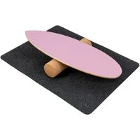 COSTWAY Balanceboard, aus Holz, für zuhause, inkl. Korkrolle, bis 227kg