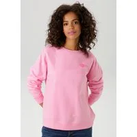 Aniston CASUAL Sweatshirt hinten mit Applikationen, Stickerei und Schriftzügen