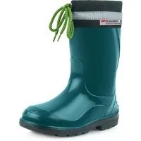 Ladeheid lange Regenschuhe für Mädchen und Jungen LA-972 Gummistiefel Kinder mit Stulpe zum Schnüren