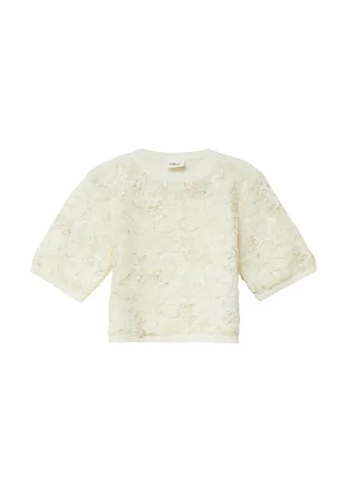 s.Oliver - Strickpullover creme - Gr. - 98