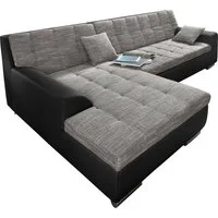 DOMO collection Ecksofa TREVISO viele Bezüge, auch in Cord, L-Form, 267x178 cm, mit Bettfunktion, inkl. Zierkissen, Unser Dauertiefpreis