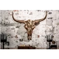 riess-ambiente Wanddekoobjekt MATADOR 70cm kupfer, Stierkopf · Skulptur · Metall · Wanddekoration