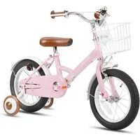 JOYSTAR Kinderfahrrad 12 16 18 Zoll Fahrrad für Kinder 3-6 Jahre alt Jungen und Mädchen, Ausgestattet mit Doppelhandbremsen, Stützrädern, Schutzblechen, Korb