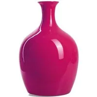 Dekovase TINKELS, Ø 23 x H 35 cm, Magentafarben, Glas, (1 St)
