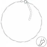 ALEXANDER YORK Fußkette STAB silber, 925 Sterling Silber
