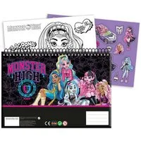 Monster High Kreativset Monster High Skizzenbuch A4 40 Seiten Sticker Spiralblock