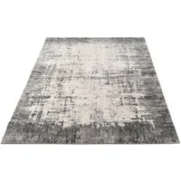 Carpetilla Designteppich Designer Teppich Hochflor Wohnzimmer Abstrakt Grau-Cream, Rechteckig, Höhe: 13 mm, Wohnzimmer