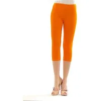 SYS Caprileggings Damen 3/4 Capri Leggings Leggins kurze Knie Hose Baumwolle