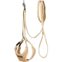 Kerbl Hunde-Geschirr Welpengeschirr mit Leine, beige, 24-44 cm/10 mm