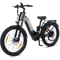 Vankel E-Bike Cityrad FS300 Elektrofahrrad 26” x 3 Damen u. Herren Pedelec 960Wh Max.144KM, Kettenschaltung, Heckmotor, 960 Wh, Pedelec, Elektrofahrrad E-Mountainbike für Erwachsene, E-bikes