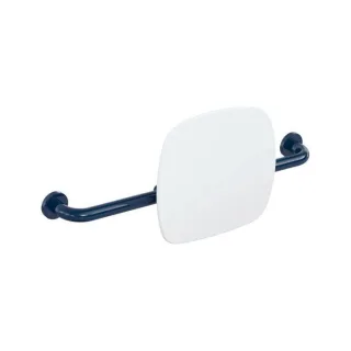 Hewi 801 Rückenstütze 801.51.916150 Wandabstand 150mm, Lehne signalweiß, stahlblau