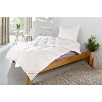 Haeussling Daunenbettdecke Swiss Royal, Bettdecken für Sommer und Winter, Ganzjahresdecke, Decke, Füllung: 90% Daunen, 10% Federn, Bezug: 100% Baumwolle, Bettdecke 135x200 cm, 155x220 cm & weitere Größen, Made in Germany