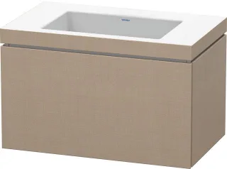 Duravit L-Cube c-bonded Set wandhängend Leinen Matt 800x480x500 mm - LC6917N7575 LC6917N7575