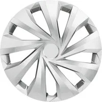 Trimak Radkappen 13-14-15-16 Zoll 4er Set Radzierblenden Silber Schwarz Schlagfest, Silber / 15-Zoll-Radkappen, ABS Kunststoff, Schlagfest, Hochwertig