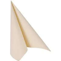 PAPSTAR Papierserviette 50 Servietten champagner 1-lagig 20,0 x20,0 cm