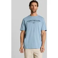 TOM TAILOR T-Shirt T-Shirt (im Einserpack) T-Shirt aus Baumwolle mit Logo-Print
