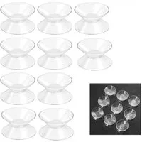 FELIXLEO Saugnapfträger Doppelseitige Saugnäpfe Klein Transparent Saugnäpfe, (10-tlg)