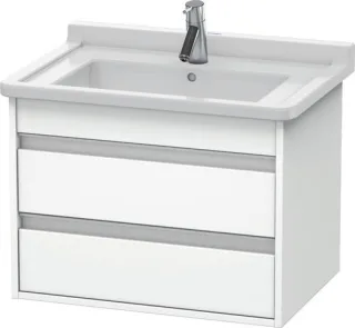 Duravit Ketho Waschtischunterbau wandhängend Weiß Matt 650x455x480 mm - KT664301818 KT664301818