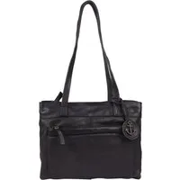 HARBOUR 2nd Shopper Zea, Damen Henkeltasche, Schultertasche, Handtasche mit Logodruck